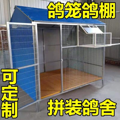 拼装鸽舍室外户高级棚蓬收鸽子笼用品组装精品大空间鸟笼白鸽养