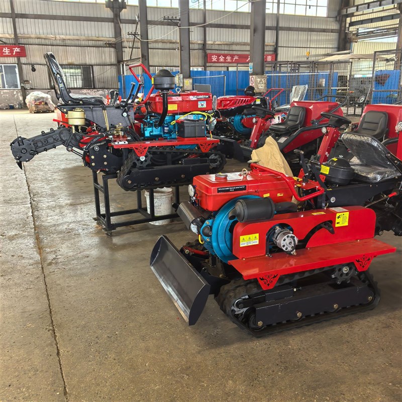35马力柴油微耕机 多功能履带旋耕机 果园开沟起笼回填设备