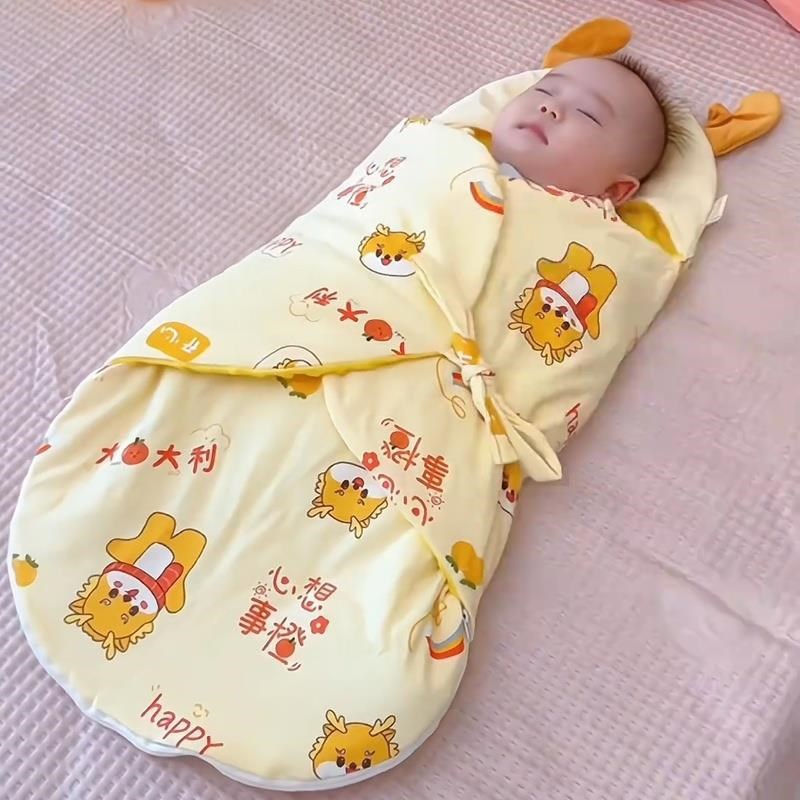 新生婴儿包被纯棉秋冬加厚初生抱被DA类宝宝产房包单襁褓防踢睡袋