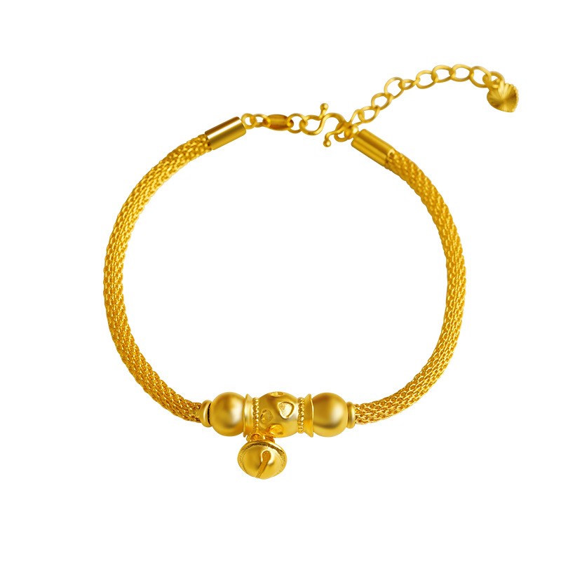 新款铜合金宫铃手链复古民族风女款气质饰品可调铃铛手链饰品