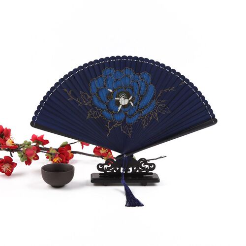 竹扇古风折叠扇中国风创意礼品扇女士镂空汉服舞蹈扇折扇夏天扇子