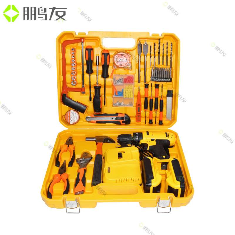 跨境12V21V高性能外贸款电钻家用电动钻多功能锂电钻手电钻套装箱