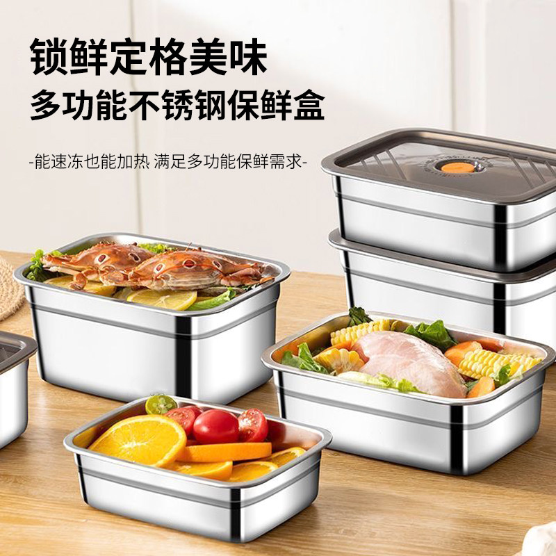 U先试用 多功能带盖保鲜盒饭盒便当盒冰箱收纳盒烤箱模具午餐肉模 - 实物图