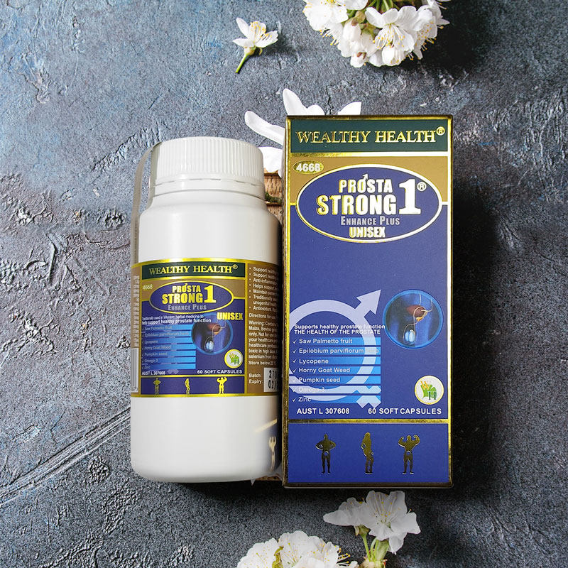 WealthyHealth澳洲富康前列康锯棕榈番茄红素锌硒胶囊60粒