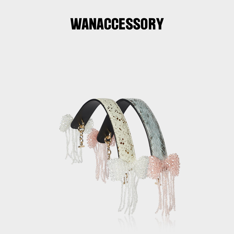 WANACCESSORY万蔻2024肩带提手猫头鹰换脸包配件配饰原创设计