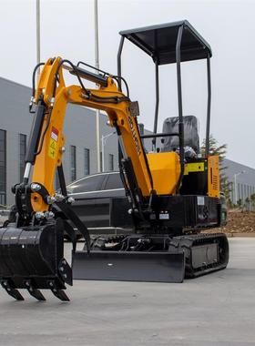 吨沟厂家1驾驶室小型微挖机1000机KG挖掘价格 农用开钩HT10B机现