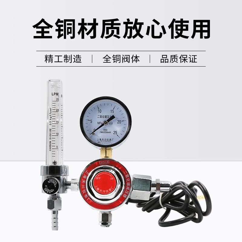 上海牌减压器 YQT-31LR 72MYQT-731LP5a*25L  二氧化碳电加热减压