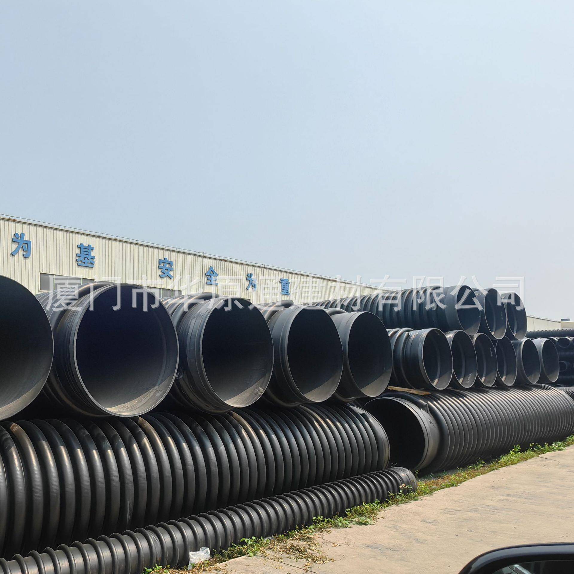 厂家生产江西HDPE增强缠绕管B型管东莞深圳钢带增强螺旋波纹管批