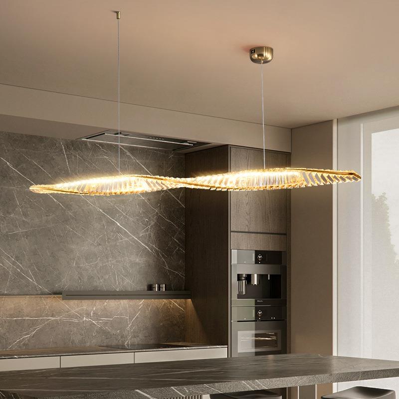 设计师款餐厅吊灯2025年新款轻奢风水晶吊灯现代简约饭厅吧台吊灯