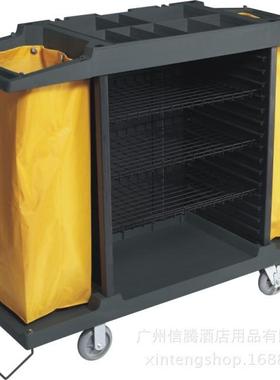 白云AF08169双边服务车酒店宾馆客房工作布草房口手推收集保洁车