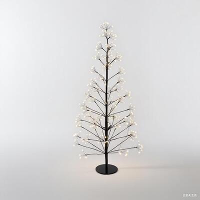 现货LED圣诞树灯黑色树灯支持打样300套起订30天内交货工厂纯手工