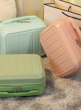 旅大侠时尚简约手提箱女小型行李箱学生收纳化妆箱轻便便携旅行箱