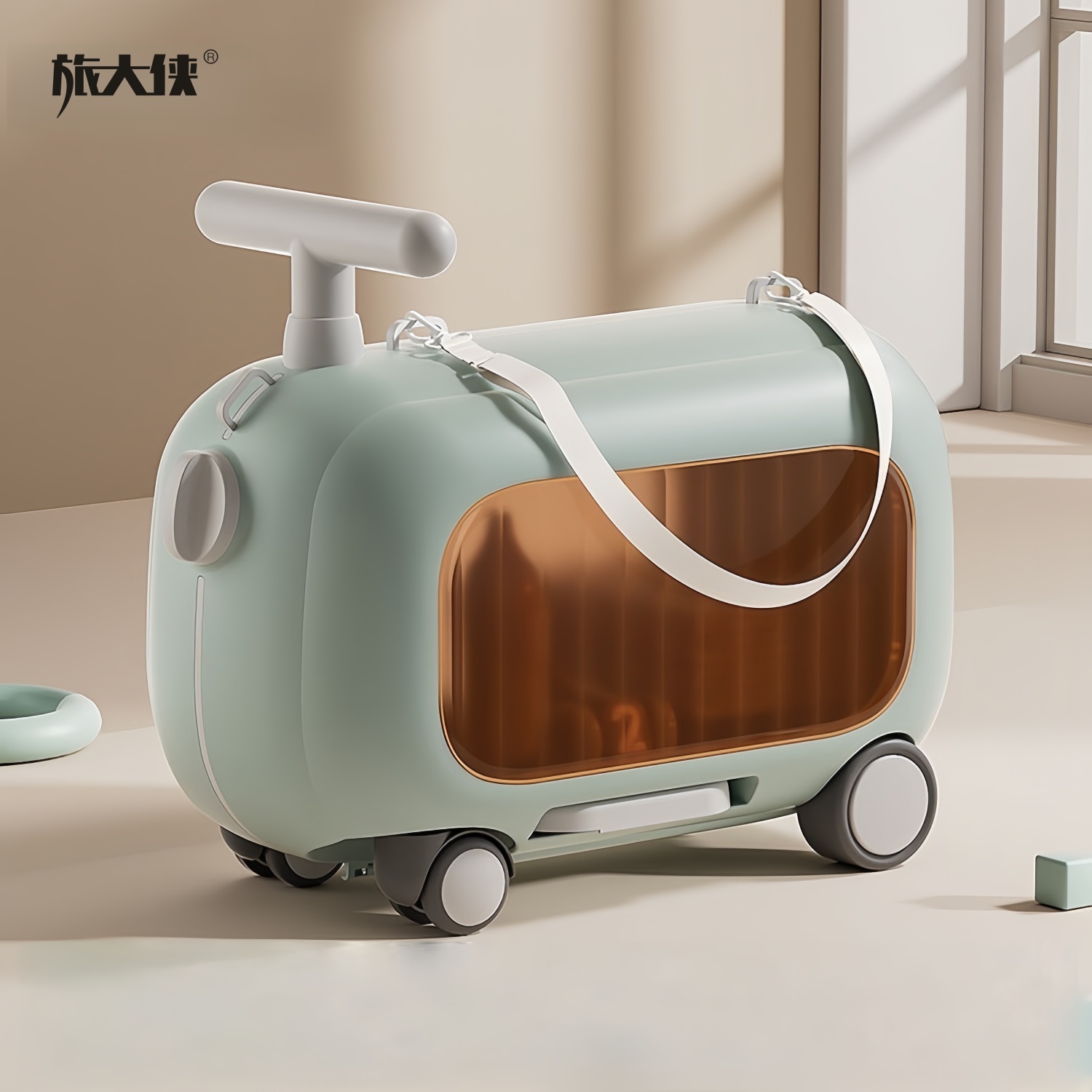 遛娃行李箱儿童可坐骑登机旅行箱