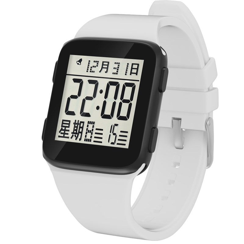 多功能简约防水中文时间星期日历同步显示小初高中生男女电子手表