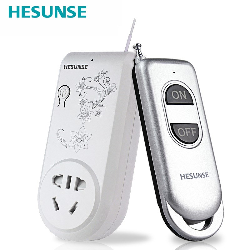 河森 无线遥控智能插座 3000W大功率电源转换器 遥控开关插座