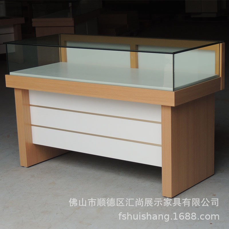 新款烤漆眼镜柜木质玻璃眼镜柜台珠宝不锈钢展示陈列柜子现货