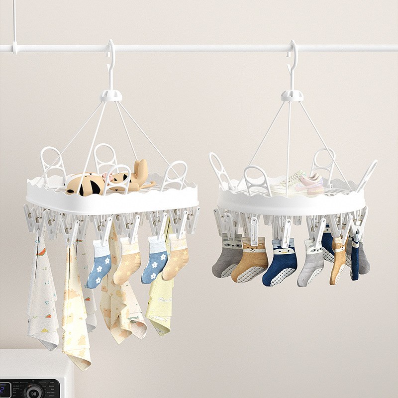 多夹子晾衣架家用晒袜子神器多功能阳台凉内衣内裤专用晾晒夹架子