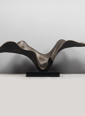 雕塑大摆件抽象艺术品p现代软装家居饰品玻璃钢售楼处客厅轻奢摆