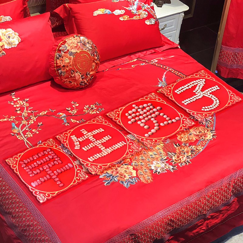 早生贵子模板道具结婚婚房装饰用品压床喜婚礼男方女方婚床礼品