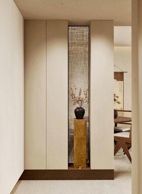 方形木墩原木底i座实木墩柱子客厅玄关酒店侘寂风造型摆件香樟木