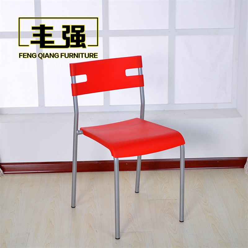 家用时尚餐椅现代简约休闲洽谈椅餐椅K塑料椅子加厚靠背椅凳子