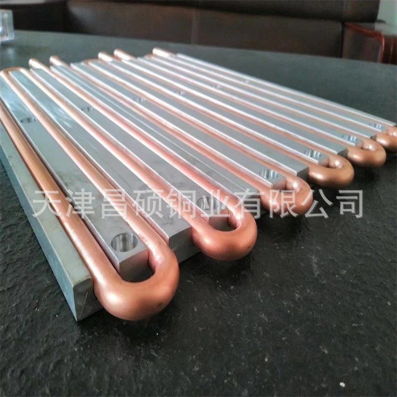 激光器水冷板加工 热管光纤盘 摩擦焊铝基铜管 风冷散热片 大功率