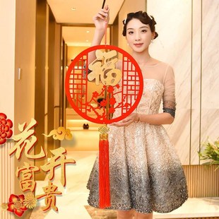 中国结入户门上挂件客厅大号玄关乔迁春节新年福字过年Z吉祥装饰