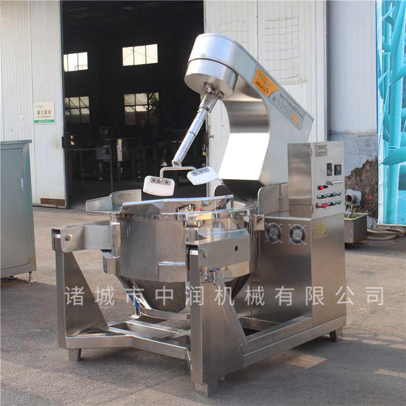 大型自动炒面粉设备 搅拌均匀油茶面炒锅 大容量炒面机
