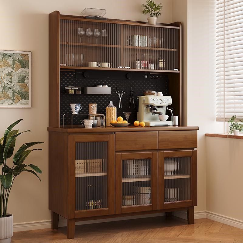 实木餐边柜现代j简约客厅酒柜茶水柜厨房储物柜收纳柜橱柜一体靠,住宅家具,餐边柜,淘宝优惠券,粉丝福利购,淘宝优惠卷