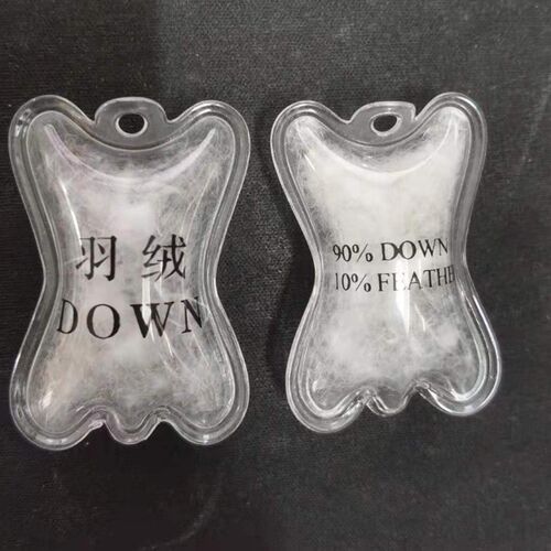 pvc羽绒充气标气泡标羽绒标羽绒吊牌 羽绒服充气吊牌可定制logo