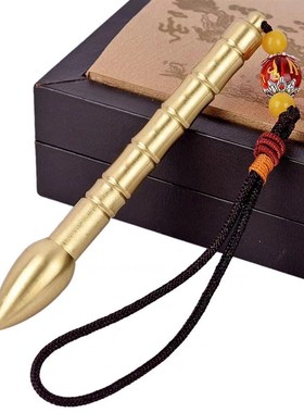 铜文昌笔摆件竹节笔挂件家居书房办公室装饰工艺品随身礼物