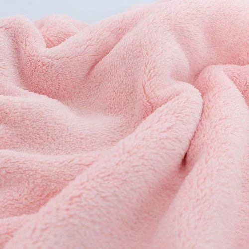 法兰绒双面毛绒面料 素色加绒加厚睡衣面料针织冬季服装面料