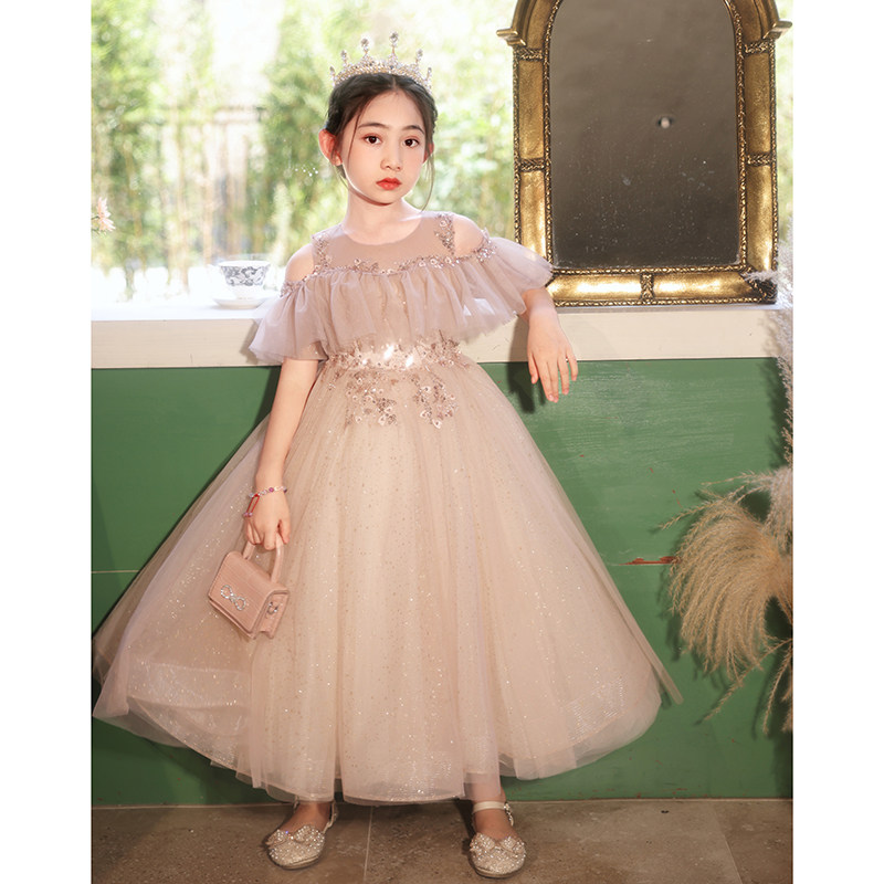 花童婚礼小女孩礼服女童轻奢小众高端公主裙主持人钢琴演奏演出服,童装/婴儿装/亲子装,儿童礼服,淘宝优惠券,粉丝福利购,淘宝优惠卷