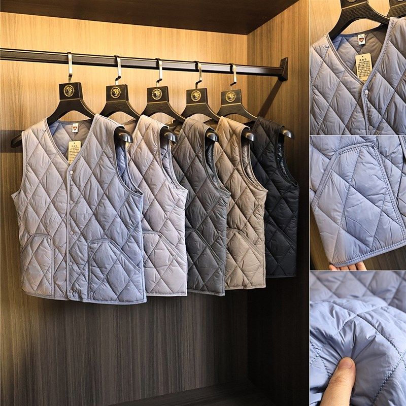 出U品订单!情侣款!秋冬男士纯色轻量化棉马甲外套无袖坎肩背心,男装,常规马甲,淘宝优惠券,粉丝福利购,淘宝优惠卷