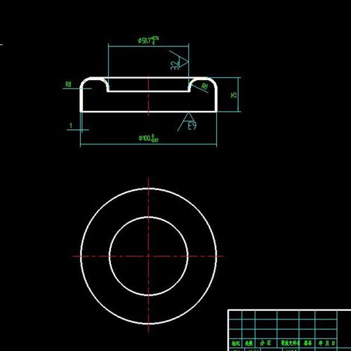 烟灰缸盖的冲压工艺及模具设计2D图机械XCAD素材