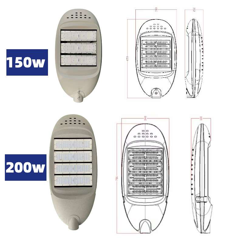 LED模组路灯头50w～300w 灯珠驱动可按要求生产工程品质保3年/5年