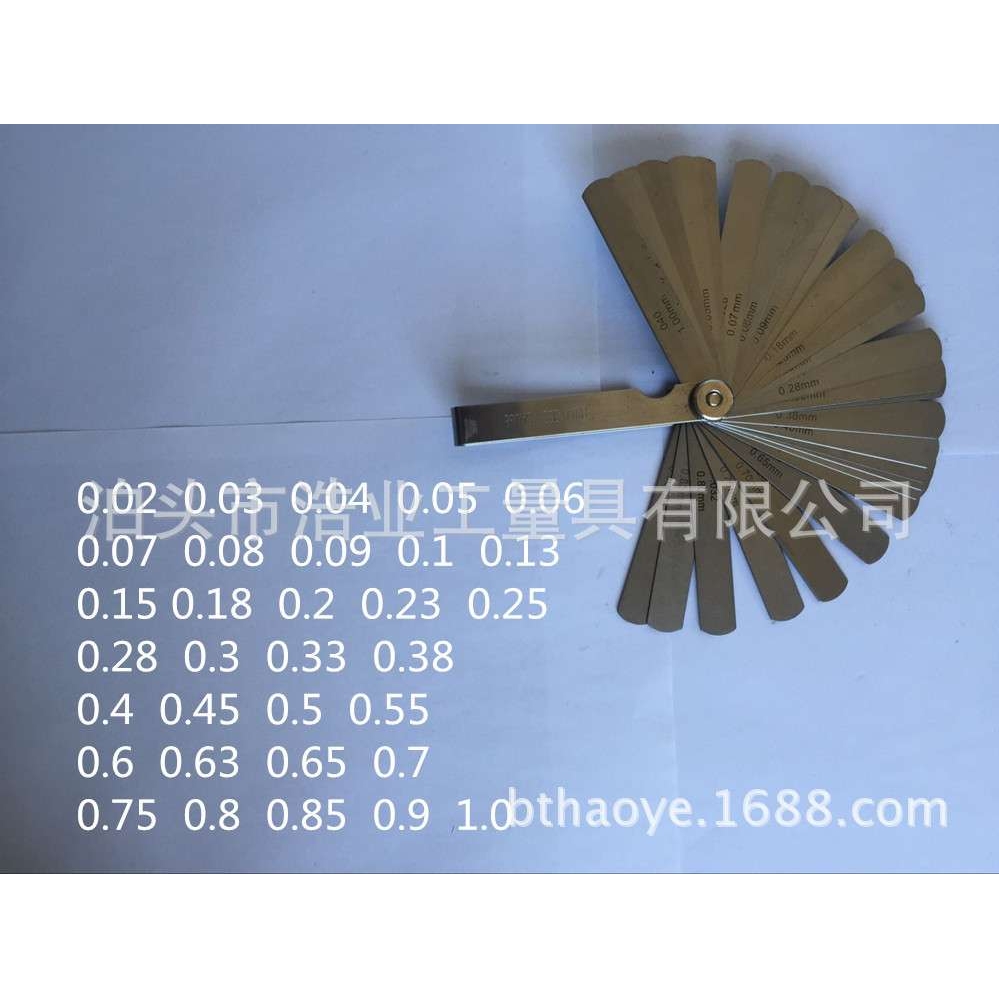 塞尺100Bx32公英制0.03-1mm0.001-0.040inch89A32间隙规厚薄片