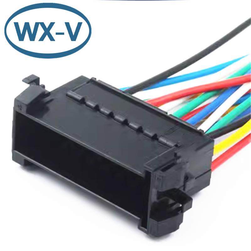 929504-5 线束 929504-6/929505-6/828801-6黑18孔汽车插件插头D