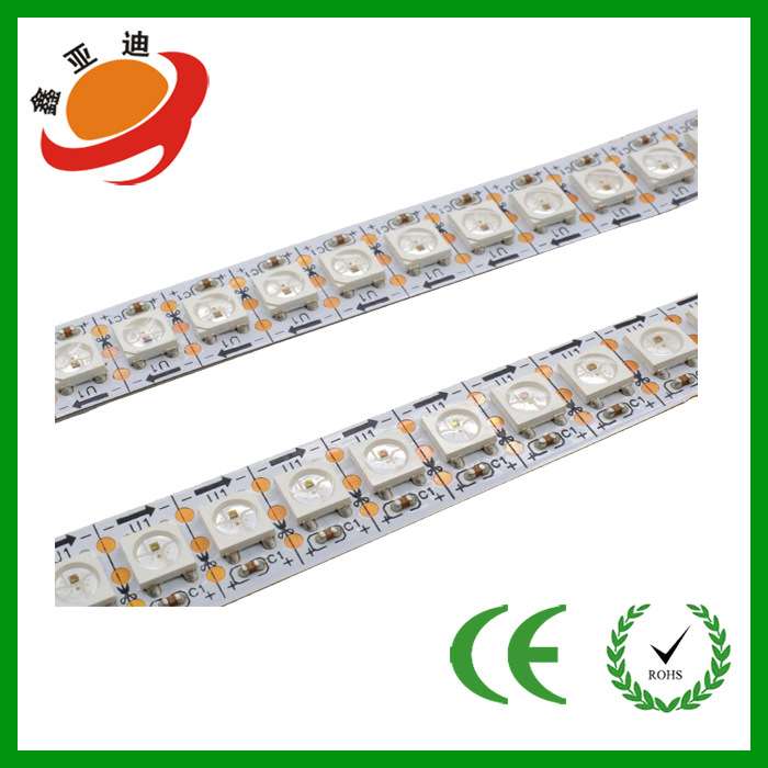 幻彩灯带SK6812全彩智能30灯60灯144内置IC可编程SK6812流水灯带