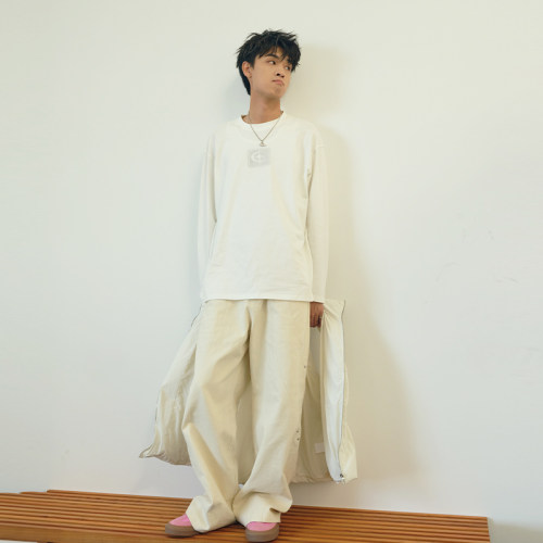 QUARTERINNIGHT烫钻长袖T恤