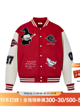 QUARTER IN NIGHT魔法“quinny”棒球夹克 美式复古休闲街头潮流