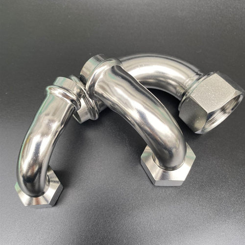 304不锈钢双卡压管件内丝弯头内螺纹90度转换内牙接头薄壁水管16