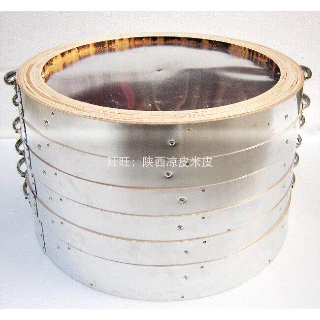 陕西汉中面皮蒸笼米皮笼屉 外包铝内铝米皮凉皮蒸笼制作工具秦镇