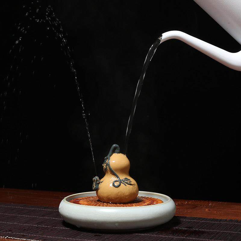 茶宠摆件可养紫砂葫芦功夫茶具配件喷水茶玩茶台摆件,餐饮具,茶宠摆件,淘宝优惠券,粉丝福利购,淘宝优惠卷