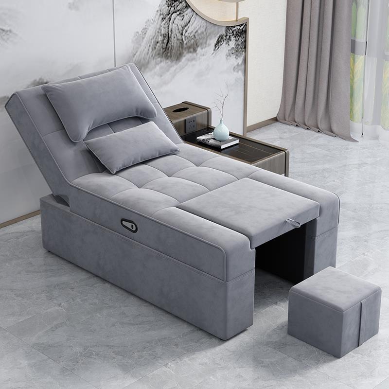 足疗沙发电动采耳洗脚店沐足泡脚泰式足浴按摩床spa连身可躺椅子