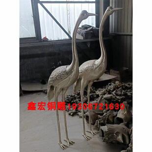 厂家直销纯铜龟鹤灵芝摆件铸铜仙鹤登乌龟蜡台动物雕塑黄铜工艺品