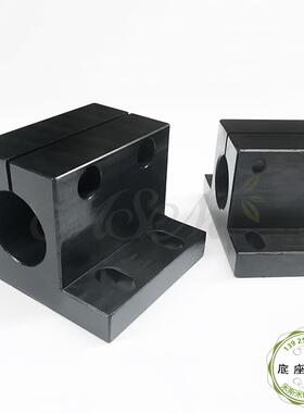 底座用方形支架侧安装长圆腰孔固定 RCJ21光轴导向轴支座CLNB 钢