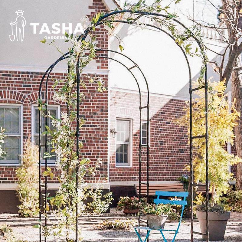 塔莎的花园园艺小拱门全幅花架易安装爬藤月季铁线 线莲室外耐用