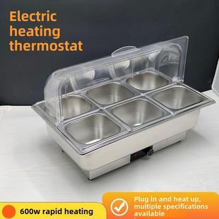 酒店早餐炉保温锅餐具不锈钢自助炉多栅格巴菲炉电加热防尘罩保持