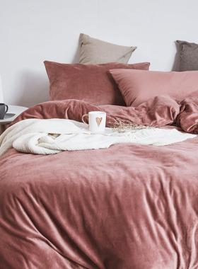 定做定制天鹅绒四件套被套被罩152×203×229×230×248×274cm